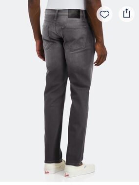 Rising Sun & Co RCore Slim Fit Jeans Mens 36x30 Gray Stretch Denim 5 Pocket
